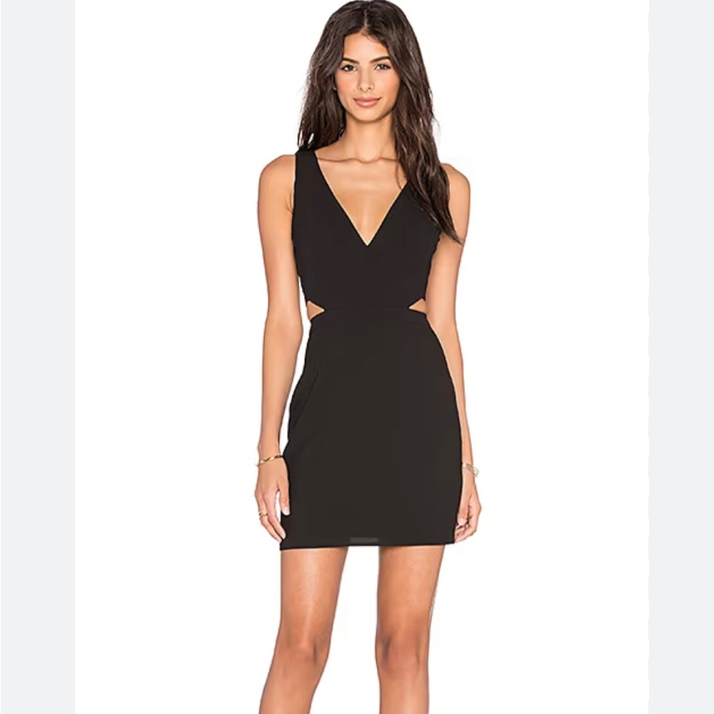 NBD by Naven Twins Revolve cutout black dress